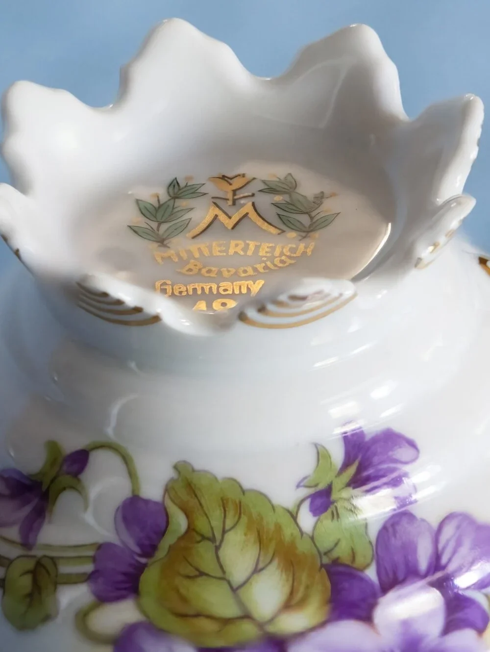Beautiful  Assorted Vintage Cup And Saucers. Made in Germany!